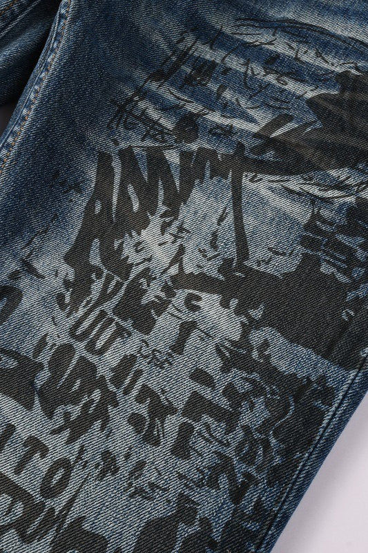 Assorted Wash Flare Jeans