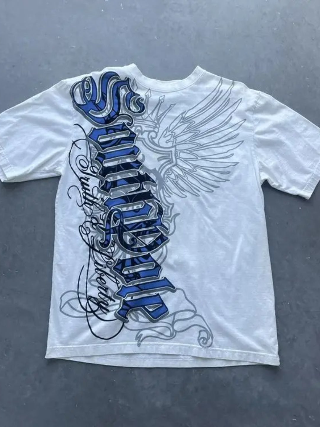 Oversized Retro Print Hip Hop T-shirt Main image