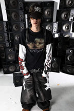 Layered Angel Graphic Long Sleeve T Shirt