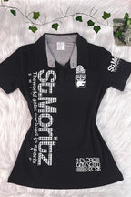 Y2K Hot Girl Polo Letter Print T Shirt