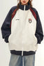 Contrast Raglan Stripe Track Jackets