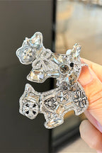 Punk Rhinestone Metal Dog Hair Accs