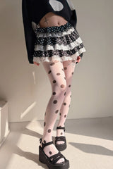 Colorful Big Polka Dot Tights