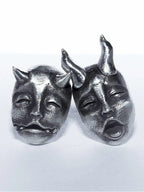 Dark Asymmetrical Demon Baby Earrings