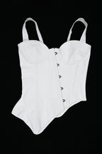 Irregular Twill Cotton Buckle Corset