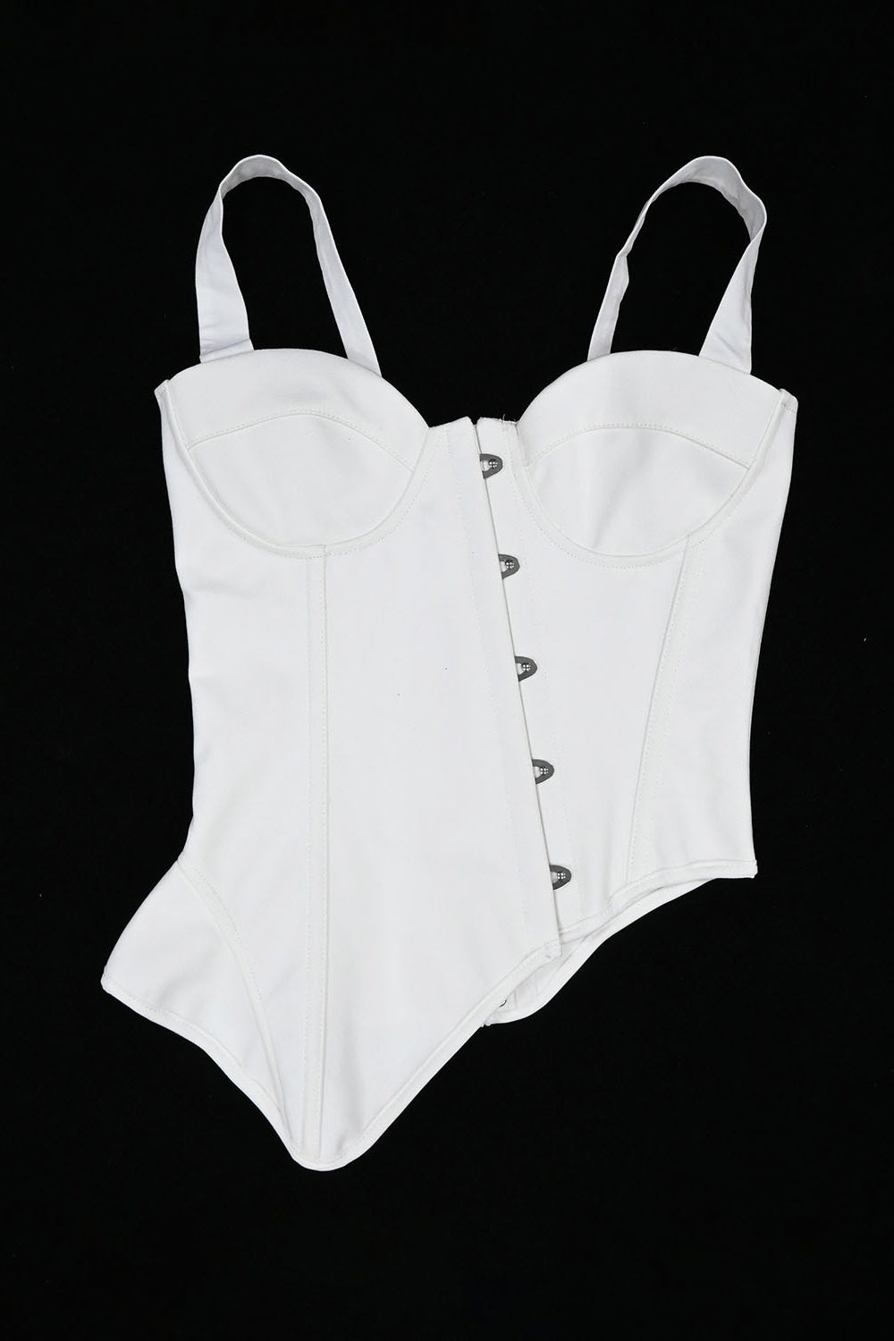 Irregular Twill Cotton Buckle Corset