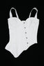 Irregular Twill Cotton Buckle Corset