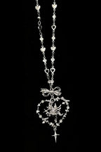 Silver Unicorn Note Frame Necklace