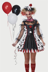 Vampire Circus Clown Halloween Costume
