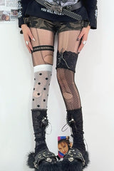 Y2K Lace Polka Dot Socks