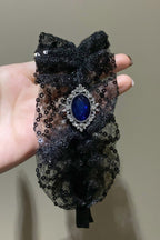 Gothic Wide Lace Sapphire Hair Accs