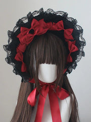 Diablo Kills Gothic Lolita Flat Bonnet Hat
