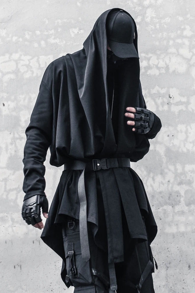 Punk Gothic Irregular Techwear Trench Coat Main image