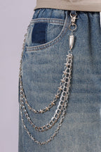 Bullet Double Sided Rivet Waist Chain