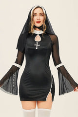 Halloween Horror Gothic Nun Cosplay Dress