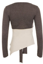 Asymmetric Tube Top Layered Cardigans