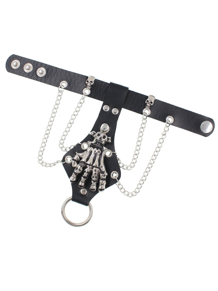 Punk Gothic Skull Claw Bracelet