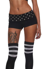 Dark Gothic Punk Edgy Mini Shorts