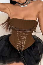 Chic Boned Strapless Slimming Corset