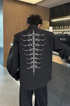 Embroidered Beaded Spine Bone Blouse