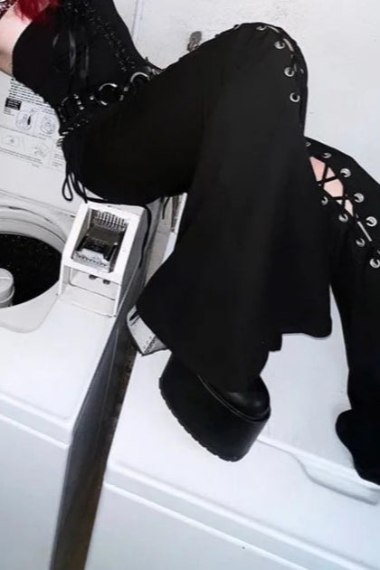 Punk Grunge Denim Cargo Streetwear Pant