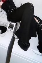 Punk Grunge Denim Cargo Streetwear Pant