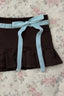 Bow Detail Mermaid Mini Skirt