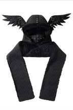 Multifunctional Gothic Punk Fleece Hat Scarf