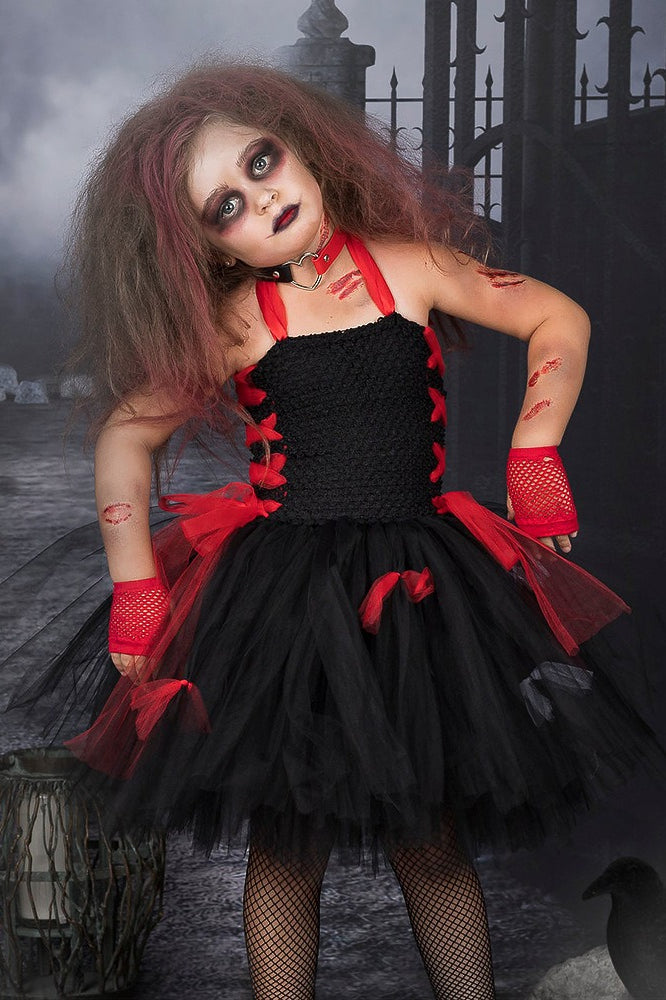 Zombie Princess Dress Kid Halloween Costume Main image