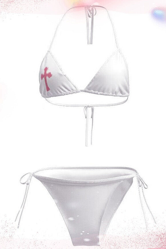 Sexy Gothic Cross Graphic Swimwear Main image