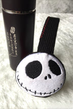 Knit Embroidered Skull Foldable Earmuff