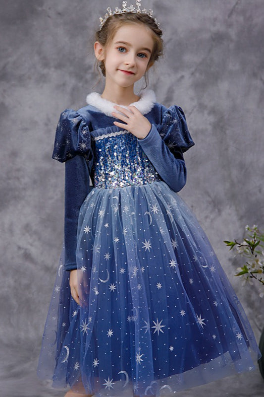 Velvet Snow Princess Kid Halloween Costume Main image