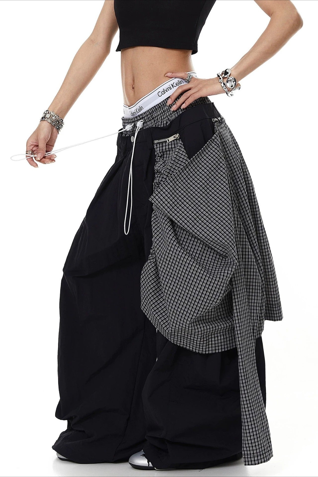 Double Drawstring Wide Leg Pants Secondary image
