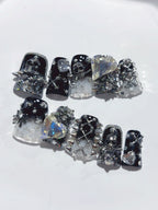 Rivet Punk Spider Press On Nails