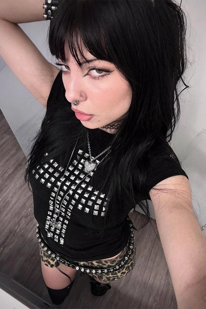 Gothic Punk Metallic T-Shirt Main image