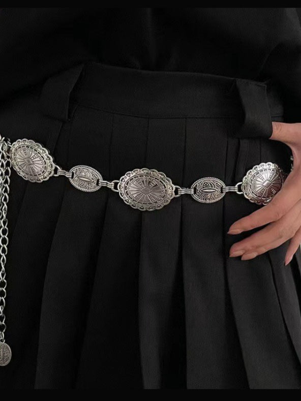 Vintage Compass Texture Waist Chain Main image