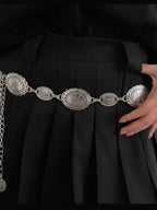 Vintage Compass Texture Waist Chain