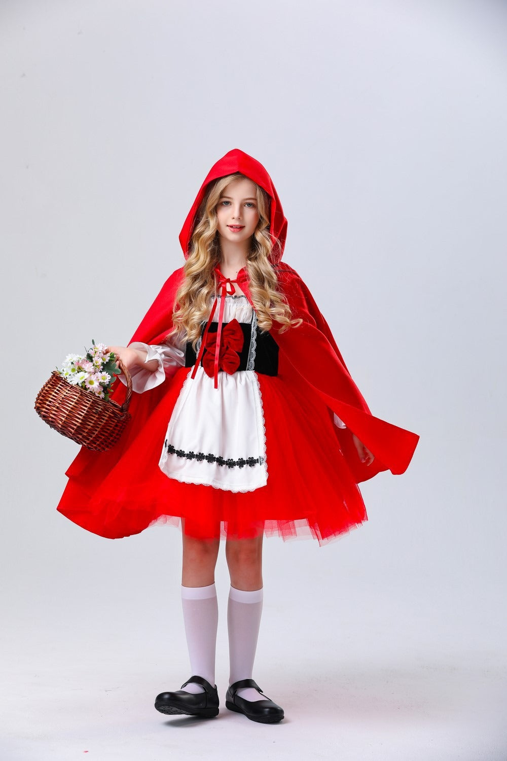 Little Red Hood Outfit Kid Halloween Secondary image