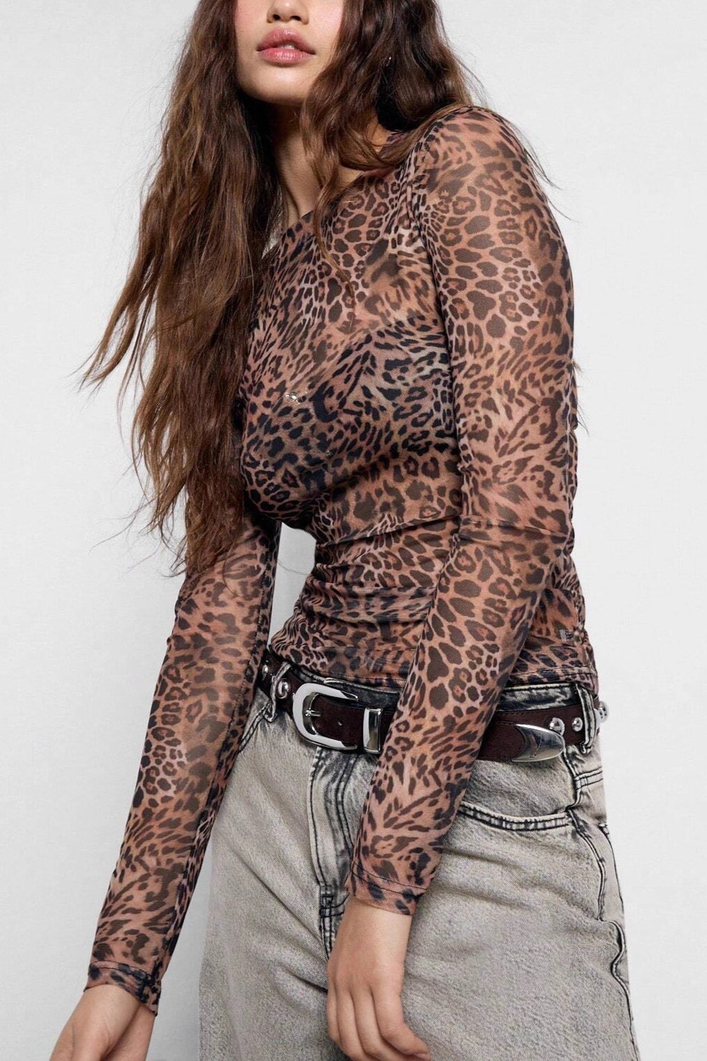 Leopard Pattern Base Mesh Top Main image