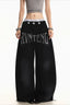 Star Waist Letter Graphic Pants