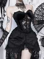 Cutout Lace Gothic Slim Boned Corset