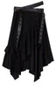 Punk Vintage Apocalyptic Suede Skirt