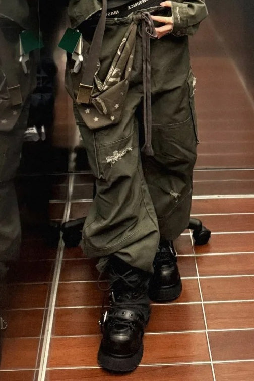 Buckle Chain Platform Combat Boots
