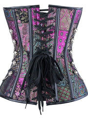 Punk Gothic Steel Boned Overbust Corset