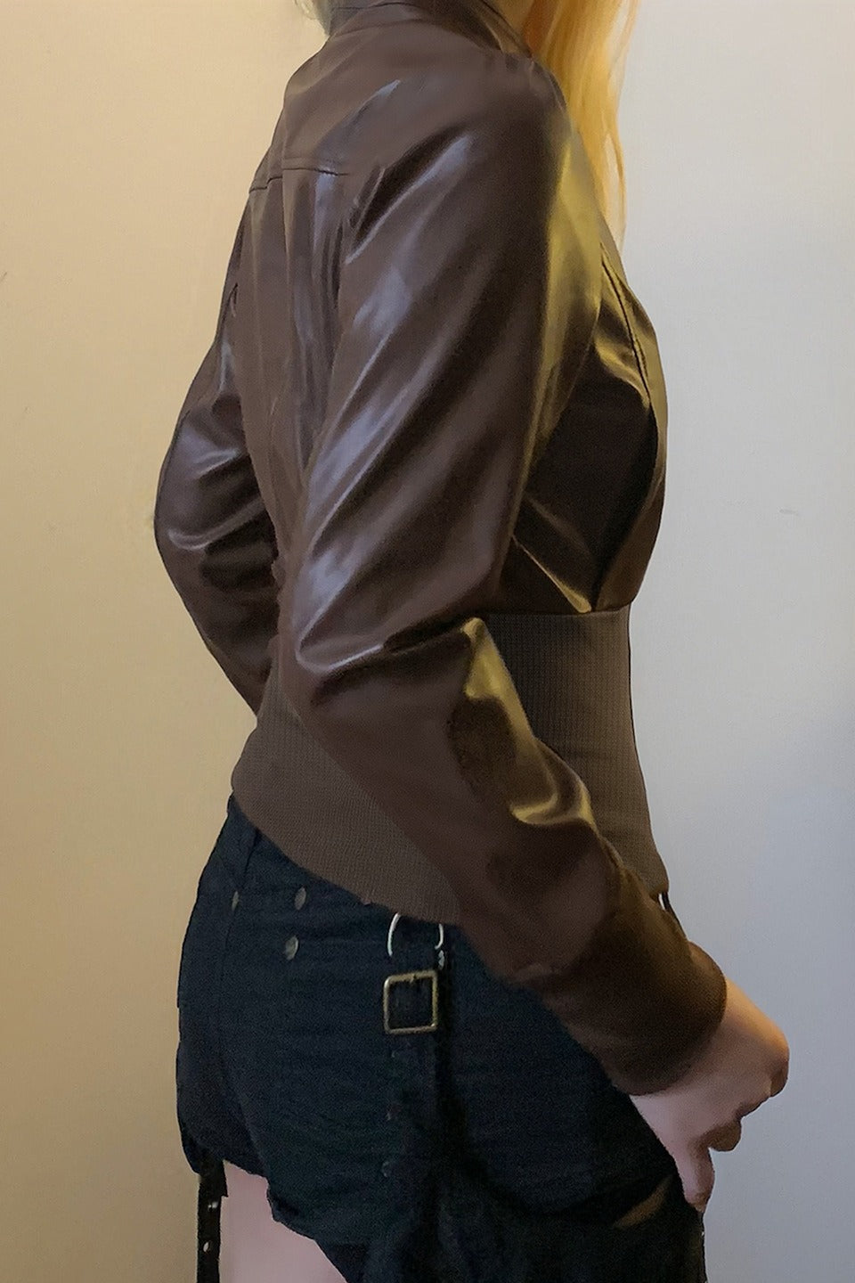 Stand Collar Fitted Zip Jackets