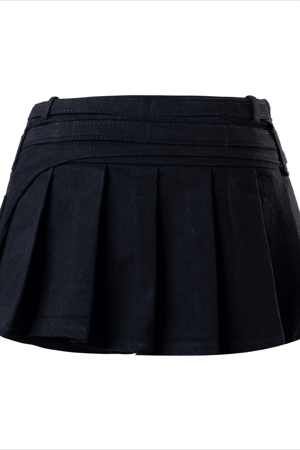 Studded Pleated Mini Skirt