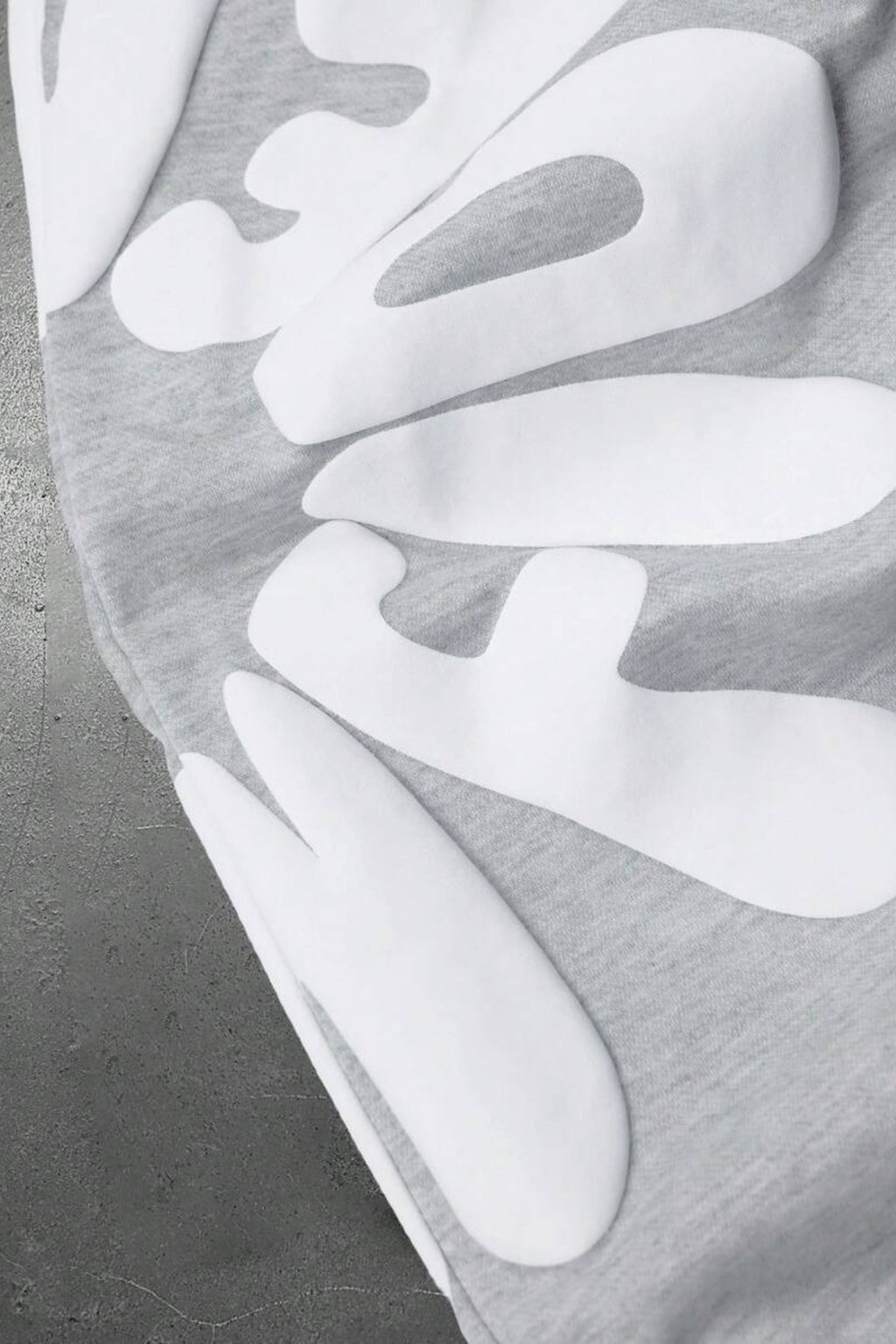 Letter Graphic Drawstring Wide Leg Sweatpants