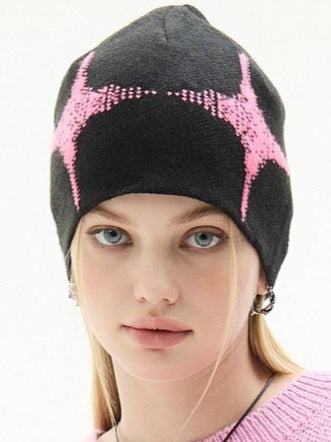 Y2K Subculture Star Beanie Hat Secondary image