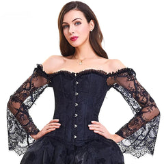 Off-Shoulder Floral Corset