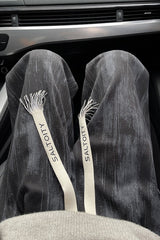 Tie Dye Textured Straight-Leg Pants